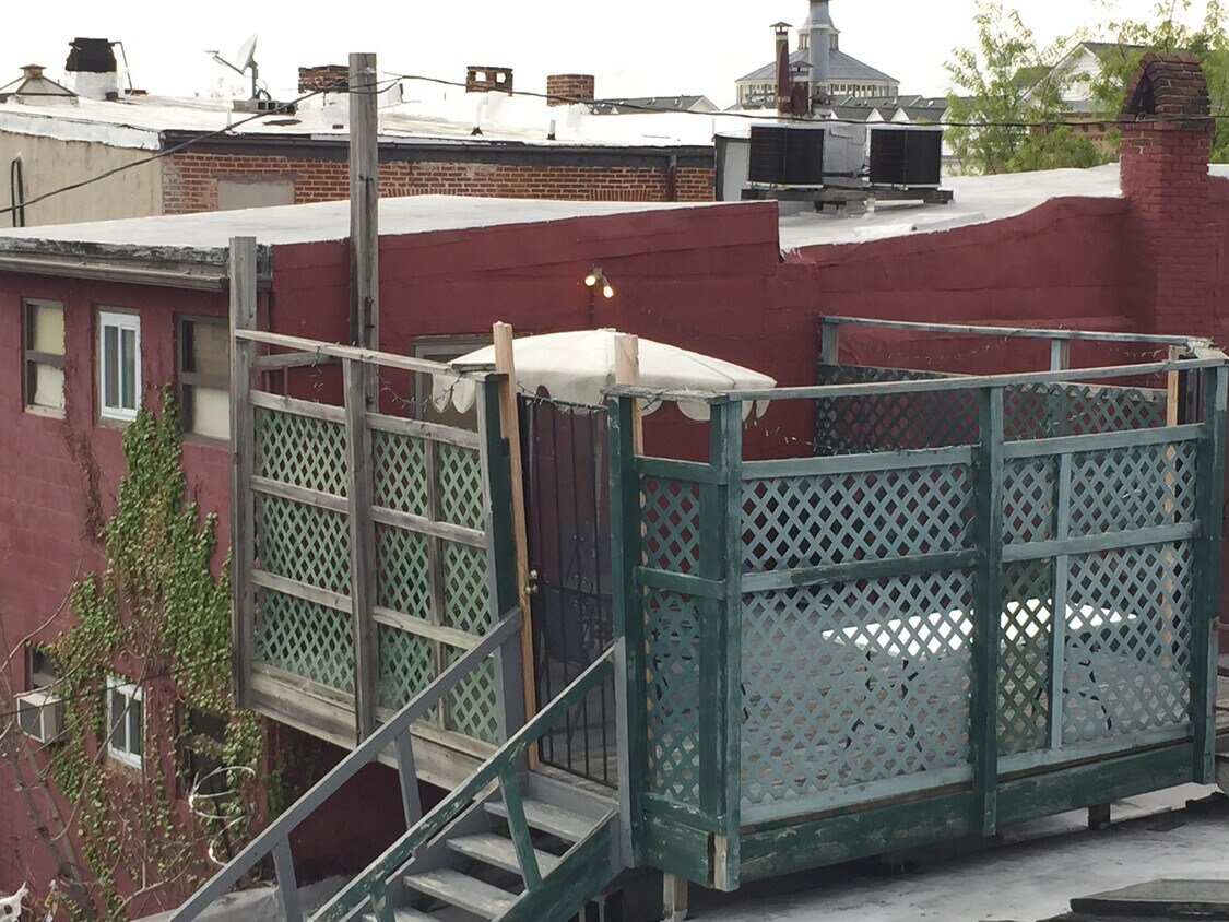 private deck - 785 Washington Blvd
