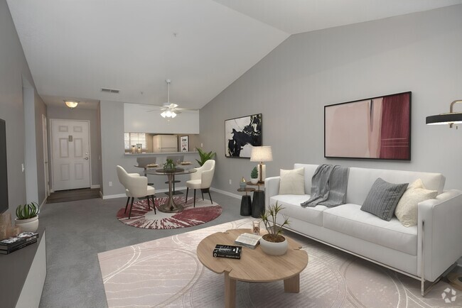 Living & Dining Area - Foothill Terrace Apartments