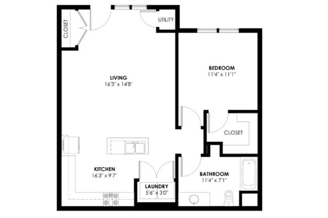 Unit #1 - One Bedroom Lower - Lumin Terrace