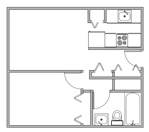 1BR/1BA - Warren Plaza