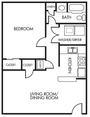 1BR/1BA - Bayview Terrace