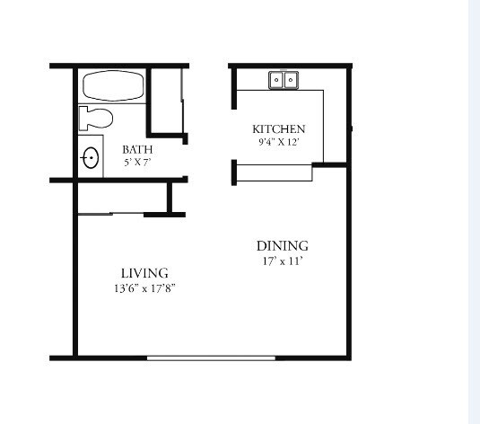 Plano de planta - The Grant Apartments