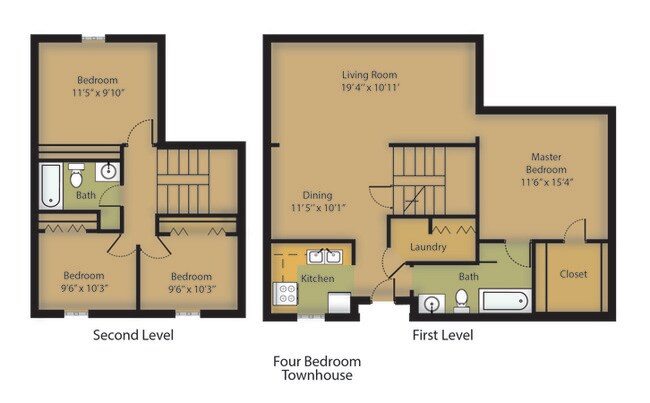 Plano de planta - Park View at Beech Grove