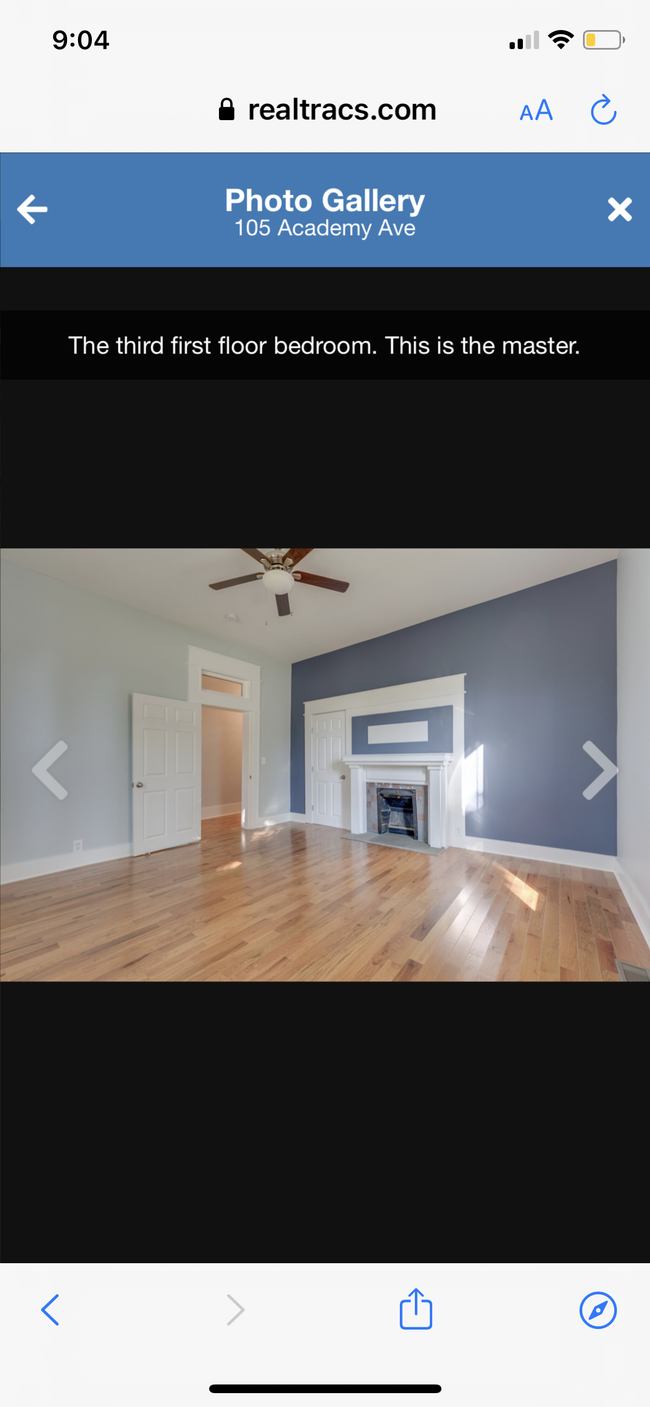 MASTER BEDROOM - 105 Academy Ave
