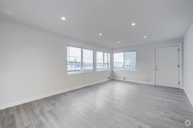 2BR, 1BA - 750SF - Living Room - Nordic View | Modern Living in the Heart o...