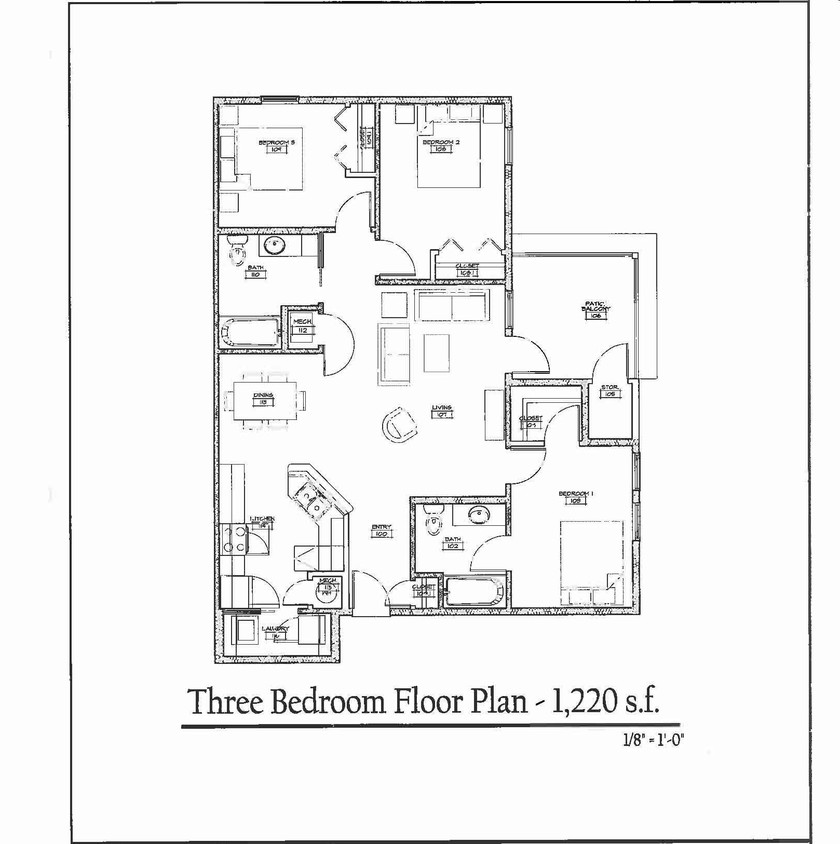 3BR/2BA - Elm Court