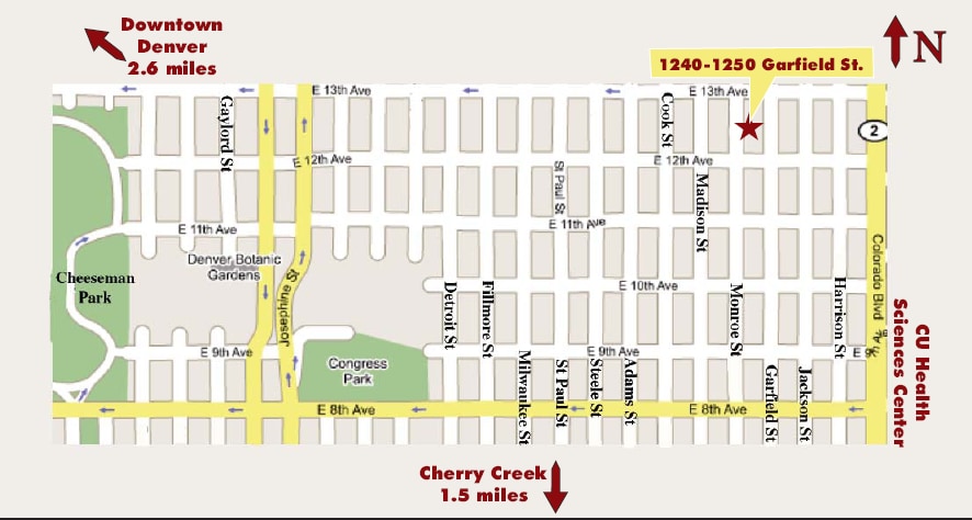 Location Map - 1240-1250 Garfield St