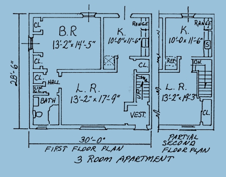 1HAB/1BA - Llewelyn Terrace Apartments