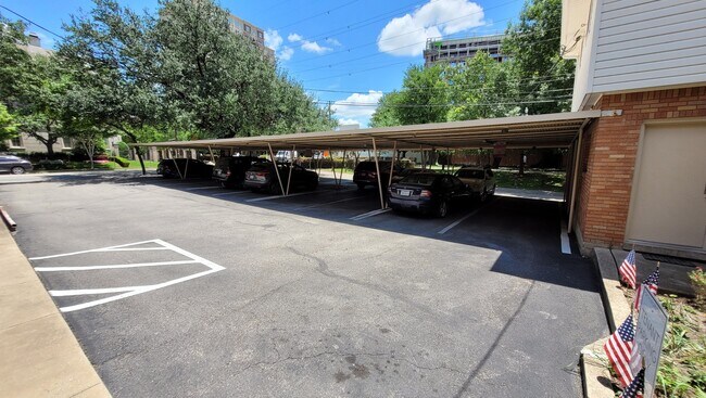 Covered Parking with bright lights at night - 4522 Abbott Ave
