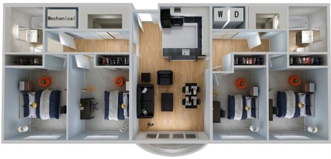 Floor plan - HH Cresmont Apartments