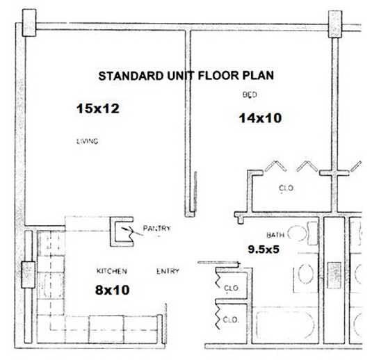 1HAB/1BA - Landmark Towers