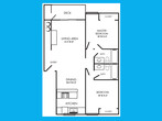 Two Bedroom, Two Bath