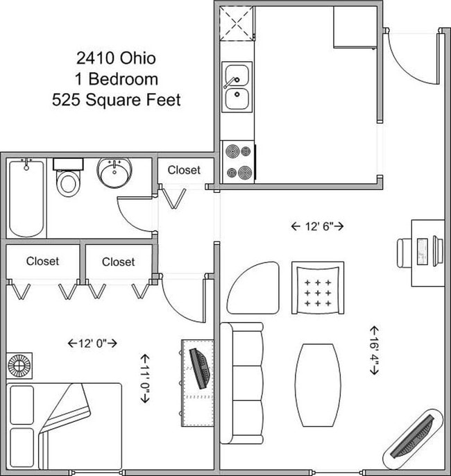 1BR/1BA - 2410 Ohio