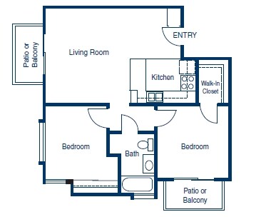2HAB/1BA - Jefferson House II Senior Apartments