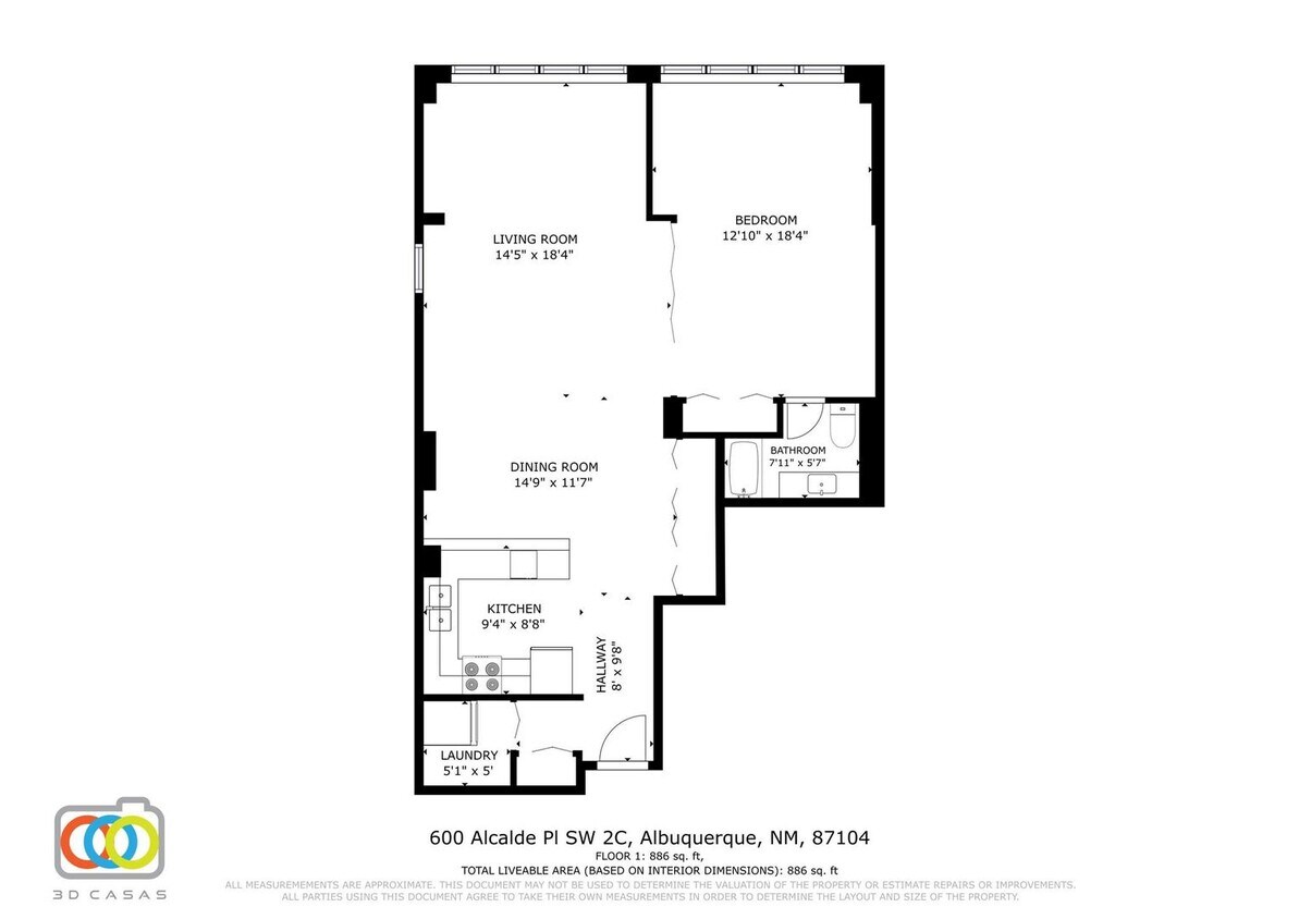 Primary Photo - Art Deco Condo 1/BD 1/BA 1/CP space