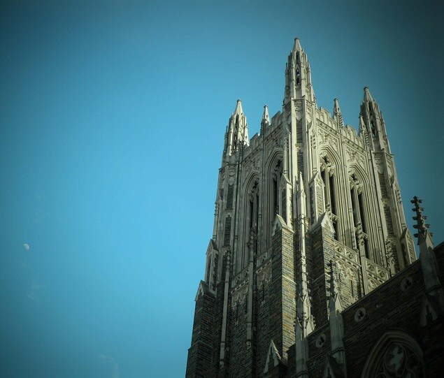 Duke's iconic chapel was built in 1932