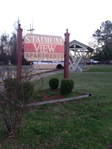 Signage - Stadium View Apartments