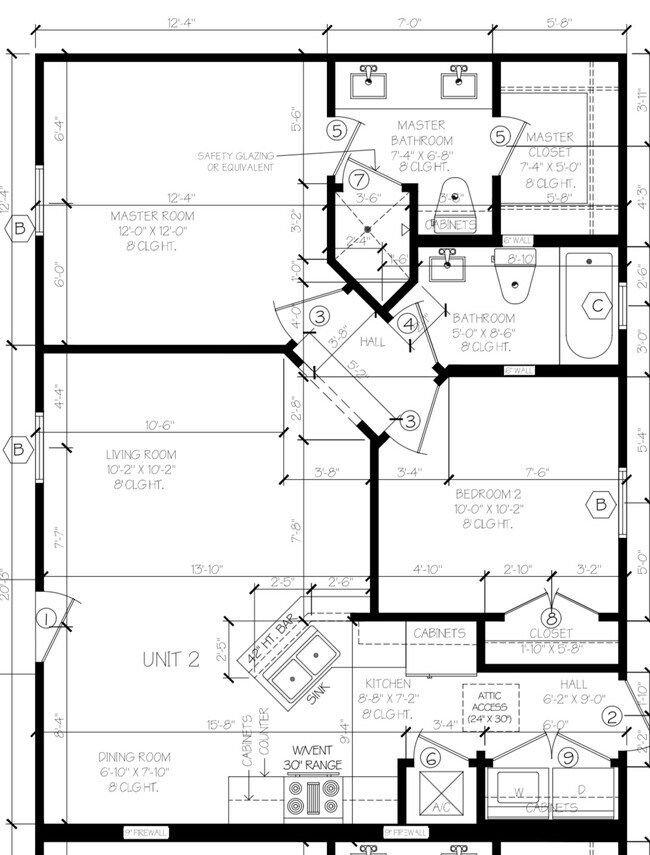 floor plan - unit D - 2120 Southridge Ave
