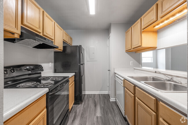 1BR, 1BA Kitchen - Laurel Heights Apartments