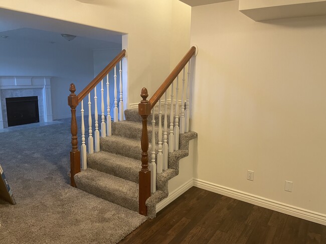Stairs leading upstairs (locked and fully private) - 853 W 2300 S