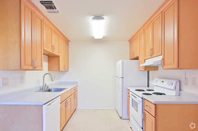 2BR, 1BA - 1000SF Kitchen - Garden Terrace Apts