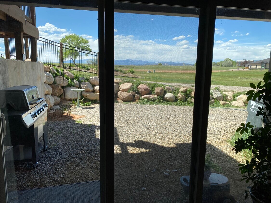 View from great room through sliding doors - 95 Fork Horn Ct