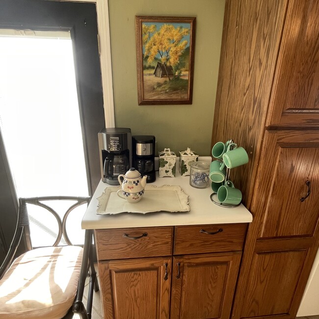 Coffee station - 18668 Olive Street Rd