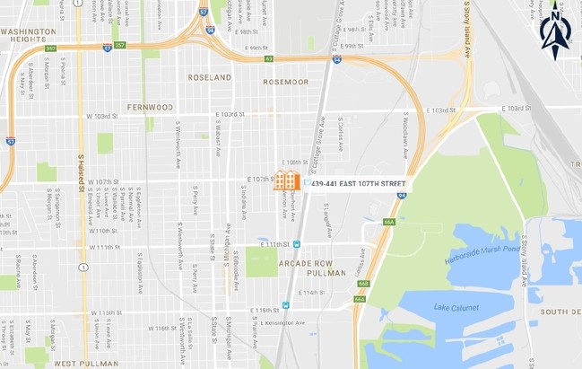Aerial Map - 439-441 E 107th St
