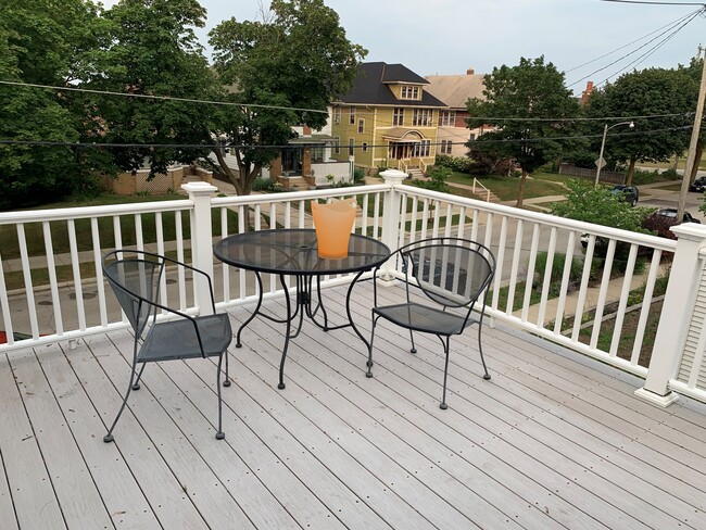 Private deck with park and lake view - 2727 S Shore Dr