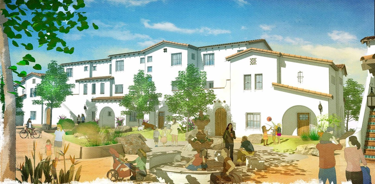 Rendering - Courtyard at the Meadows