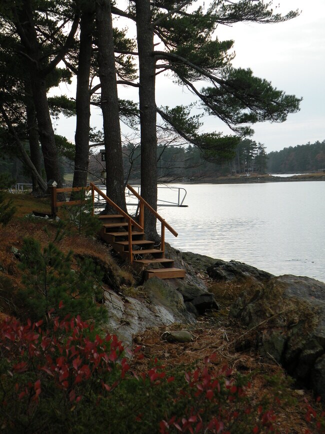 Stairs to New Meadows River - 35 Bull Rock Rd