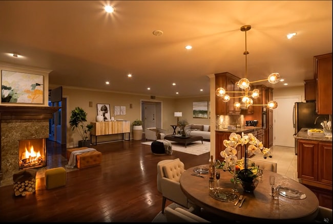 Dining Room Night - 11970 Montana Ave