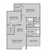 2 Bedroom, 2 Bathroom