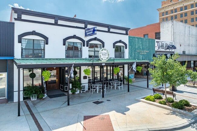 Historic Downtown is filled with local shops, cafes, and restuarants.