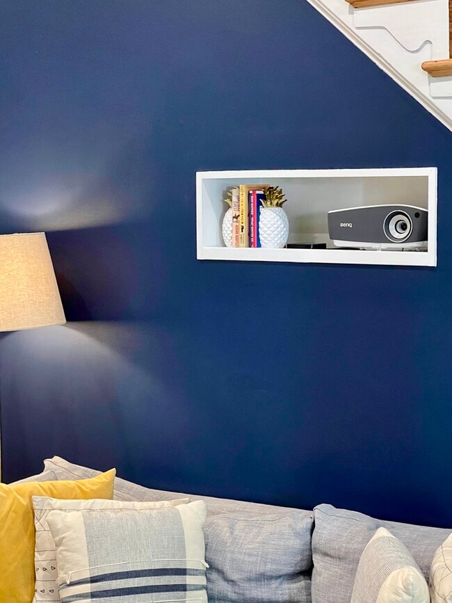 Living room projector shelf - 1104 C St SE