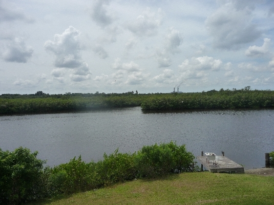 lake w/ dock - Sunset Mobile Home Park