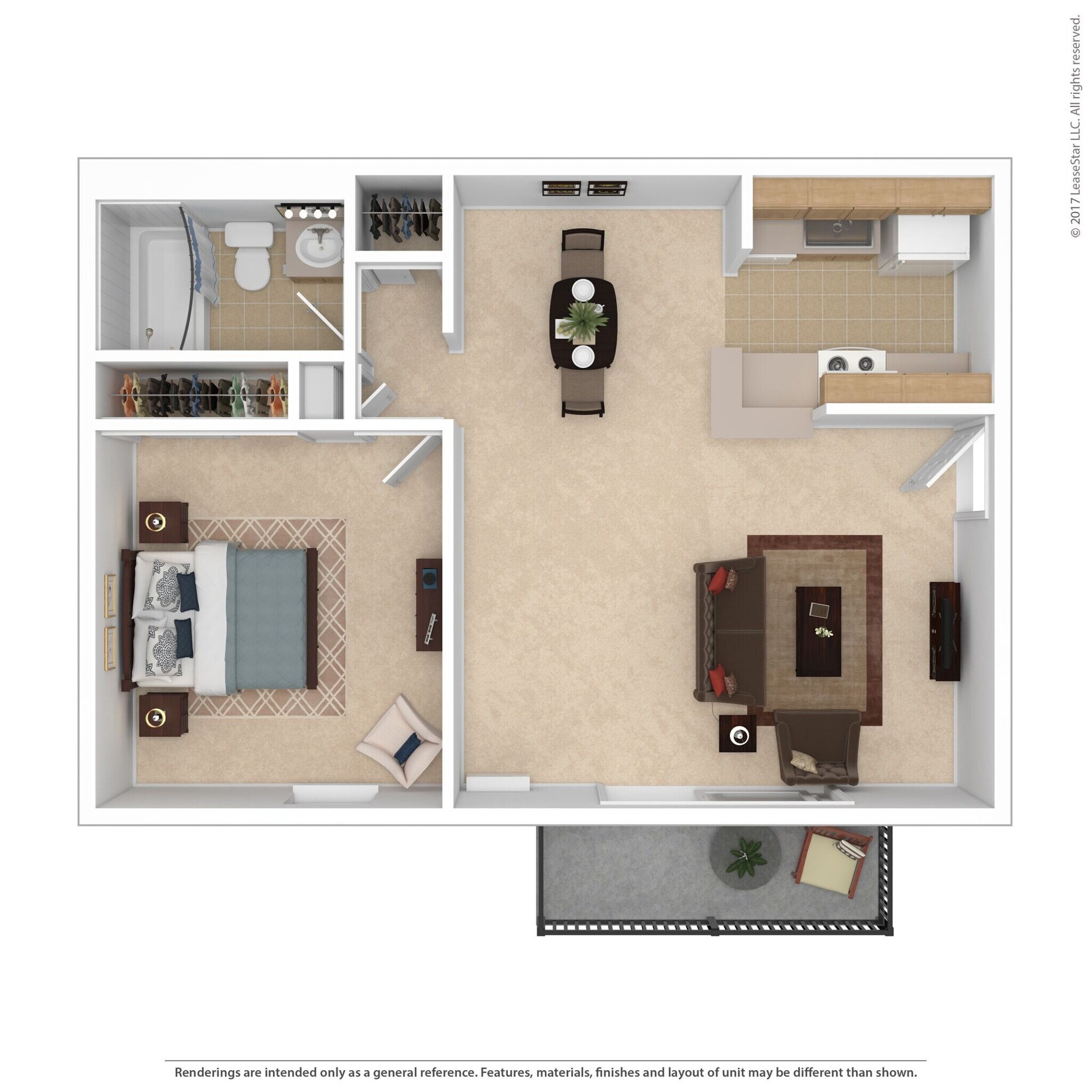 Deer Creek – 1 Bedroom