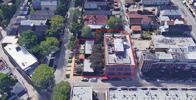 Aerial Photo - Northwestern Terra Cotta Company Building
