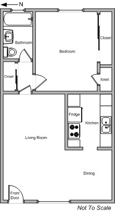 Plano de planta - 1800 Selby Ave