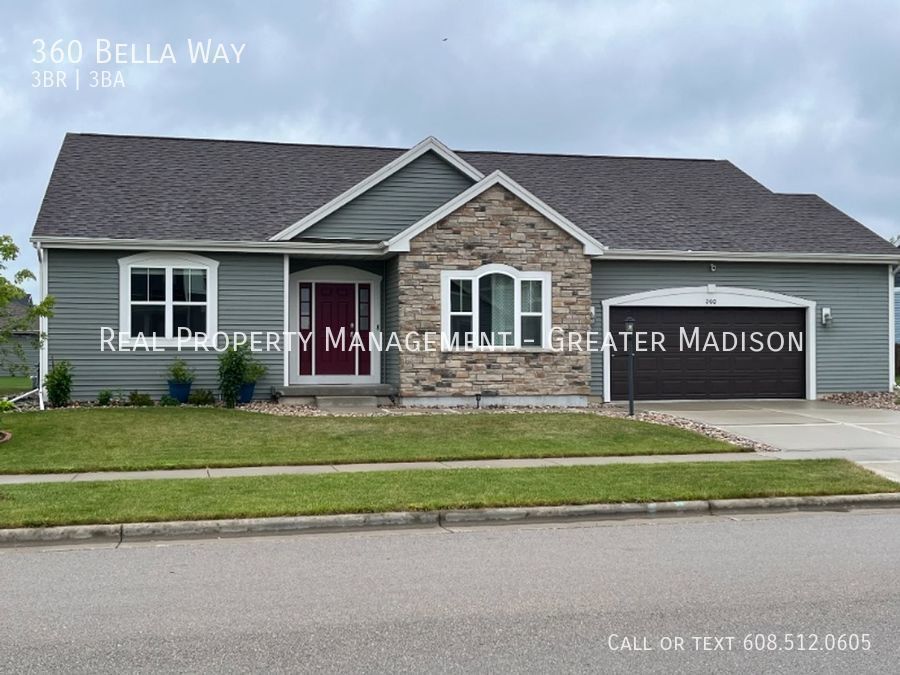 360 Bella Way, Sun Prairie, WI 53590 House Rental in Sun Prairie, WI