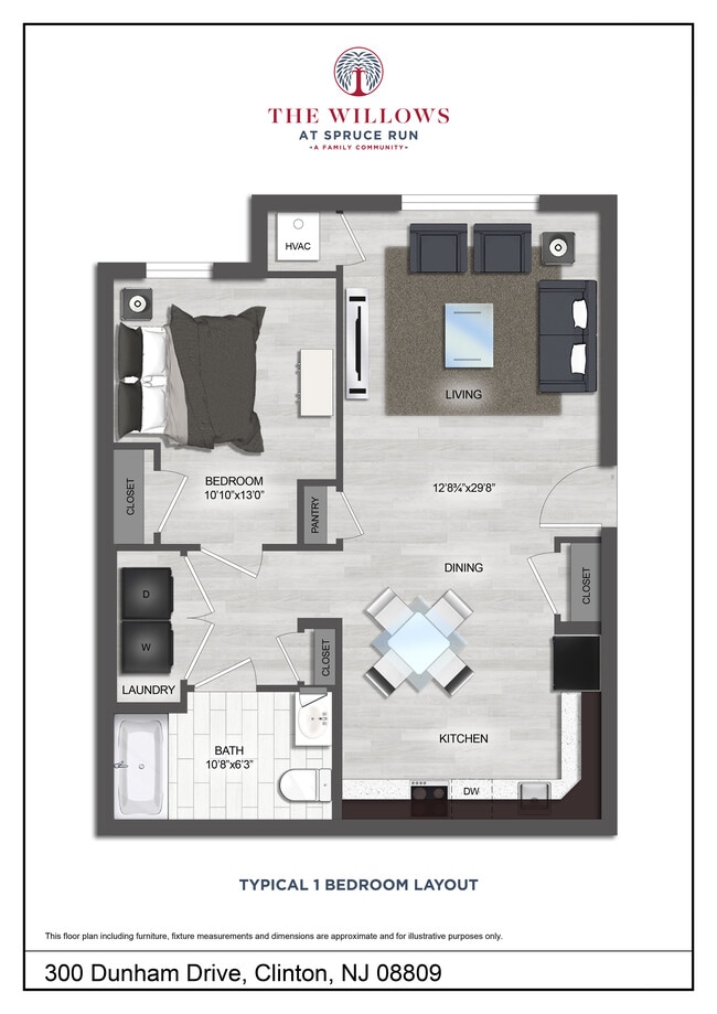 Floorplan - Willows at Spruce Run Apartments