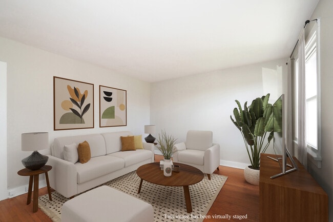 virtually staged livingroom - 4 Oliver Av