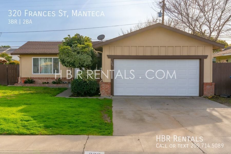 Single Story MANTECA Rental Home Updated... House for Rent in
