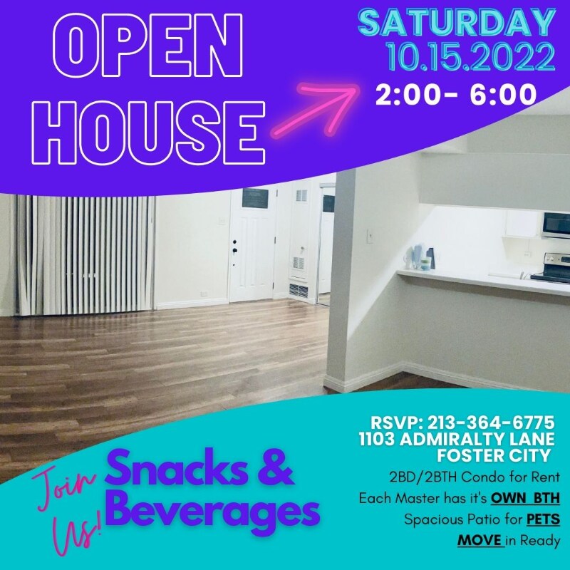 1103 Admiralty Ln, Foster City, CA 94404 Condo for Rent in Foster City, CA