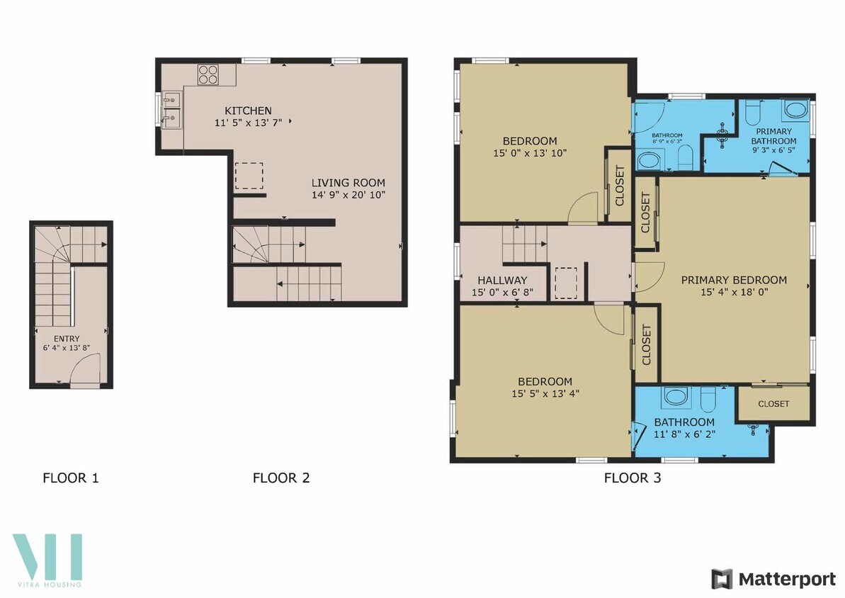 Foto principal - Three Bedroom Townhome with Private Baths ...