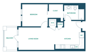 1Bed/1Bath E - Premium