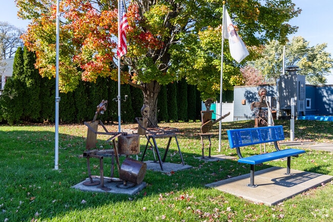 Outdoor artwork adds character to Carbon Cliff.