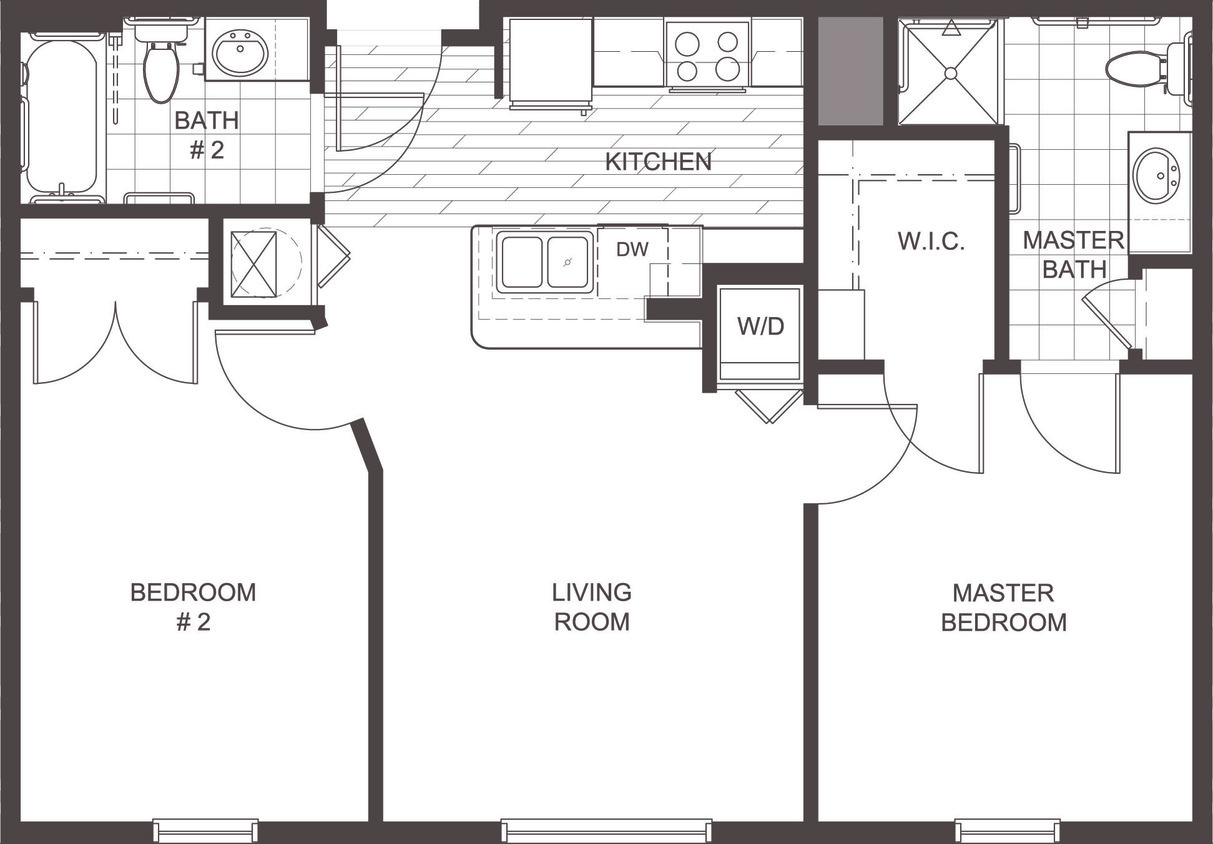 Plano de planta - Madison Point Senior Apartments