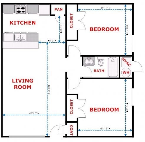 2HAB/1BA - Coralville Apartments