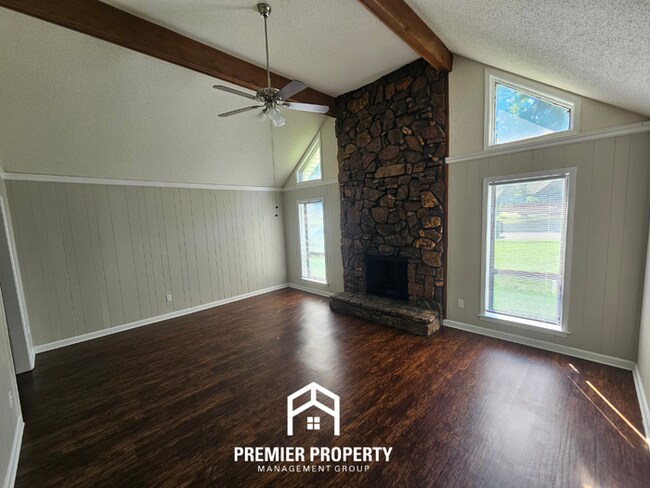 Photo - Stunning 3BR/2BA Home | 1,644 Sq Ft, Floor-to-Ceiling Stone Fireplace & High Ceilings